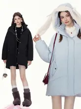軽量で暖かい！デザイン性のある中長丈ダウンコート【女性用・フィットスタイル・秋冬用】
