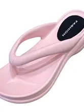 春夏用サンダル【厚底・防水・ヒール付き・丸頭デザイン】