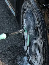回転式ロングハンドル車用洗車モップ【多機能・伸縮可能・厚手・家庭用・車用】