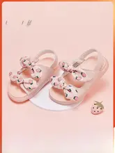 サンダル キッズ ガールズ オープントゥ ファーストシューズ ピンク スイート 夏