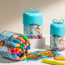 水彩ペン 水性マーカー 水洗い可能 コーン型 食品グレード お絵かき ぬり絵 幼稚園 小学生 キッズ 男の子 女の子