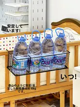 育児用ベビーベッドサイド収納バスケット【オーガナイザー・おむつラック・簡単取り付け】