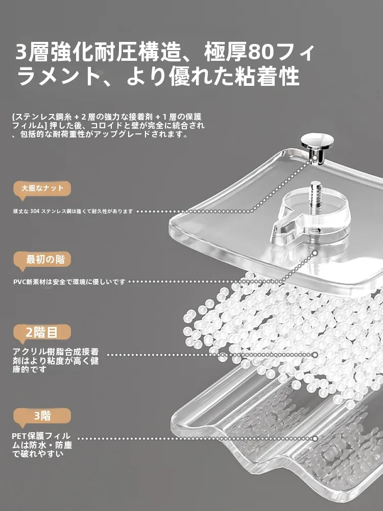 壁掛けフレーム用無痕強力フック：穴あけ不要で安全に写真を固定
