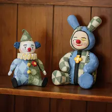 泥製カートゥーンデザインのデスクトップ装飾品【創意マグネット・ギフトに最適】