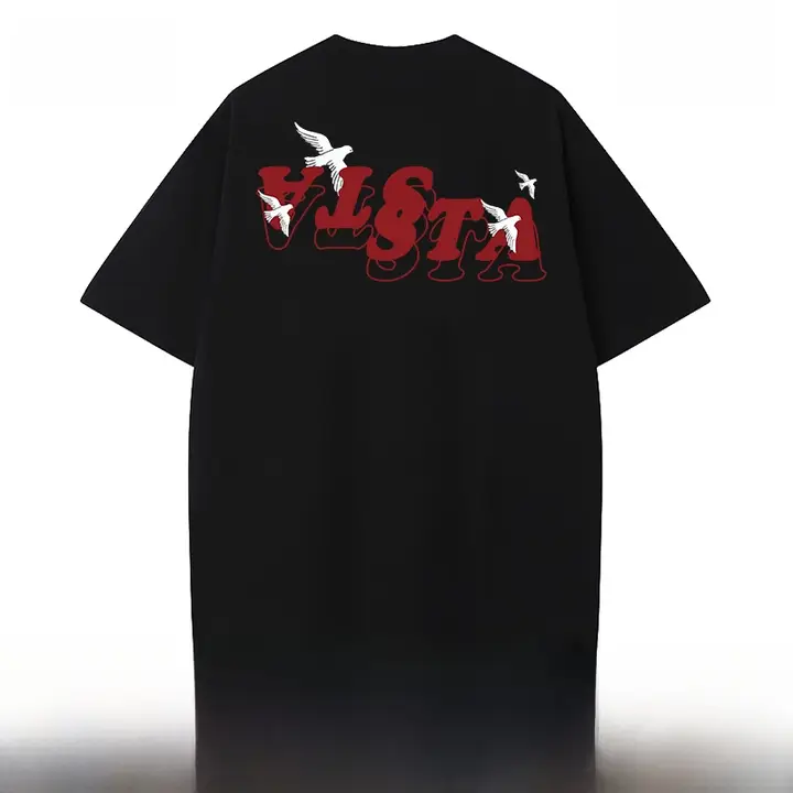 重厚なコットン製 半袖Tシャツ【男女兼用・アメリカンストリート・ゆったりシルエット】