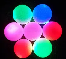 LED光るゴルフボール【多色発光・夜間用・ギフト向け】
