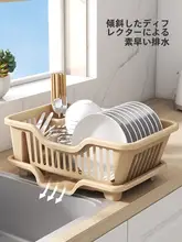 水切り用キッチン皿置きラック【台所用・収納ボックス・家用】