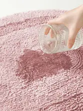 バスマット トイレマット 吸水 滑り止め 厚手 コットン100% 無地 ピンク ブルー ホワイト グレー バスルーム トイレ 脱衣所