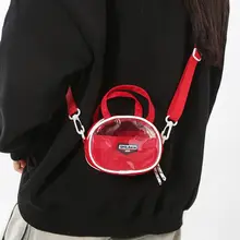 春夏用ミニショルダーバッグ【チェック柄・透明デザイン・手提げ・斜め掛け】