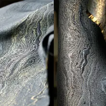 流光肌理の織り柄生地【青灰色・新中式国風デザイン】