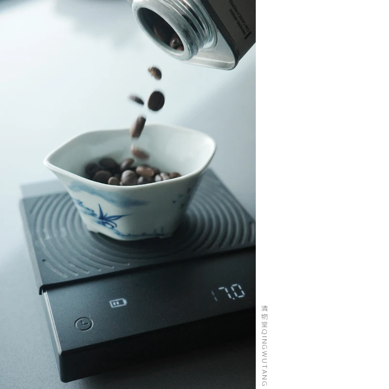 手描き青花陶器 茶器セット【評価用ボックス・110ml・フィルター付き】