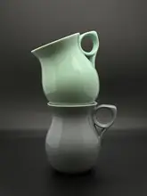 330ml 大郁香カップ【春緑・グレー・香り楽しむコーヒーカップ】