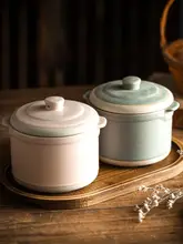 高級感ある陶器のスチームボウル【炊き込み料理・一人用・デザートにも最適】