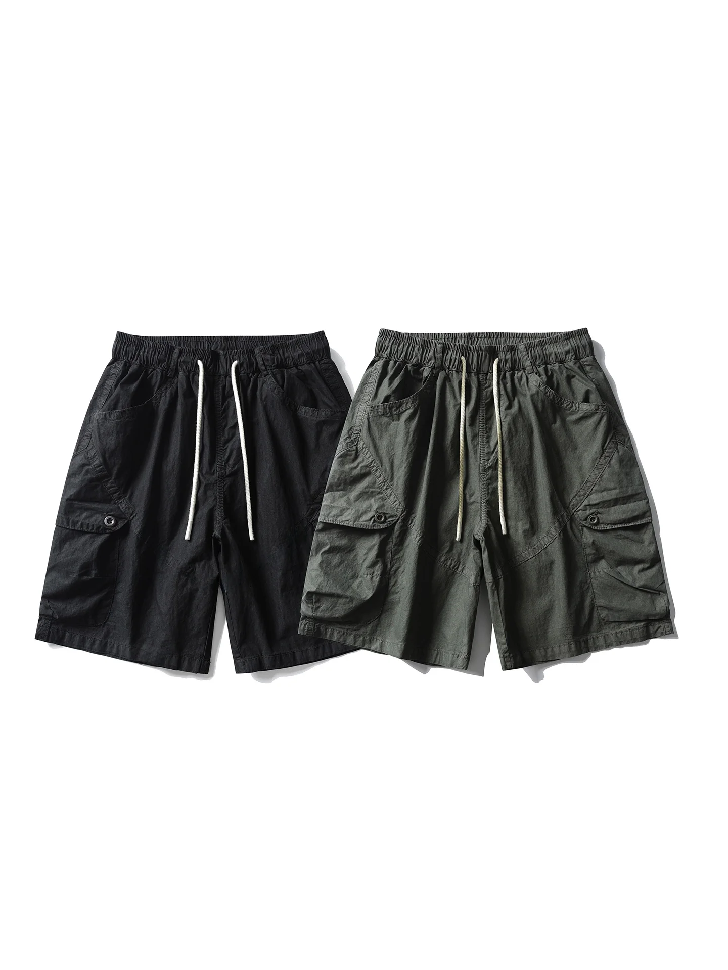 メンズショートパンツ 40代向け 膝上フィットデザインのアウトドアワークショーツ