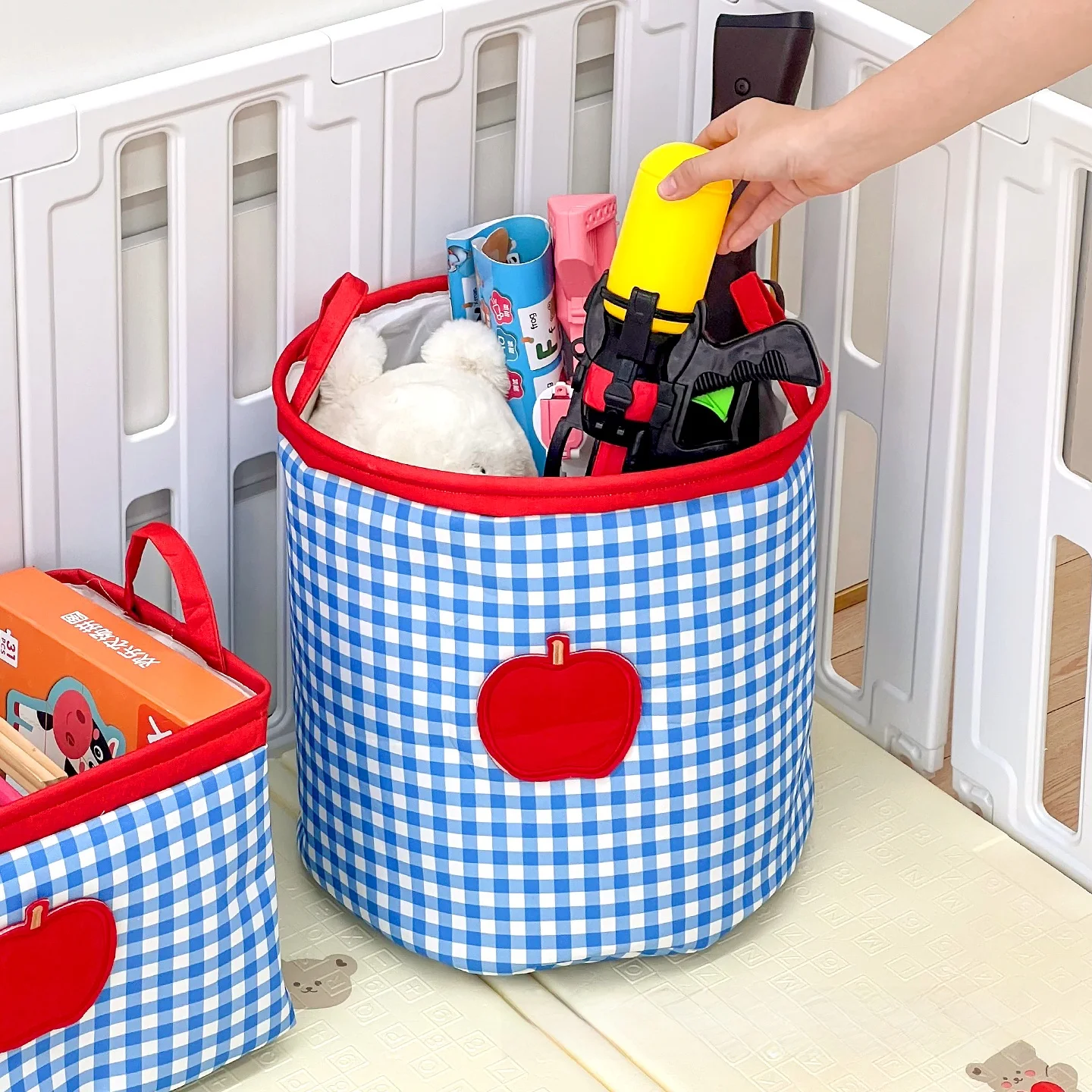 1歳児の保育園で使えるおもちゃはどこで買える？布製収納バスケットが解決する本当の悩み
