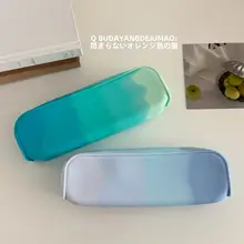 個性的で高品質なソフトシリコンペンケース【大容量・グラデーションカラー・文房具収納用】