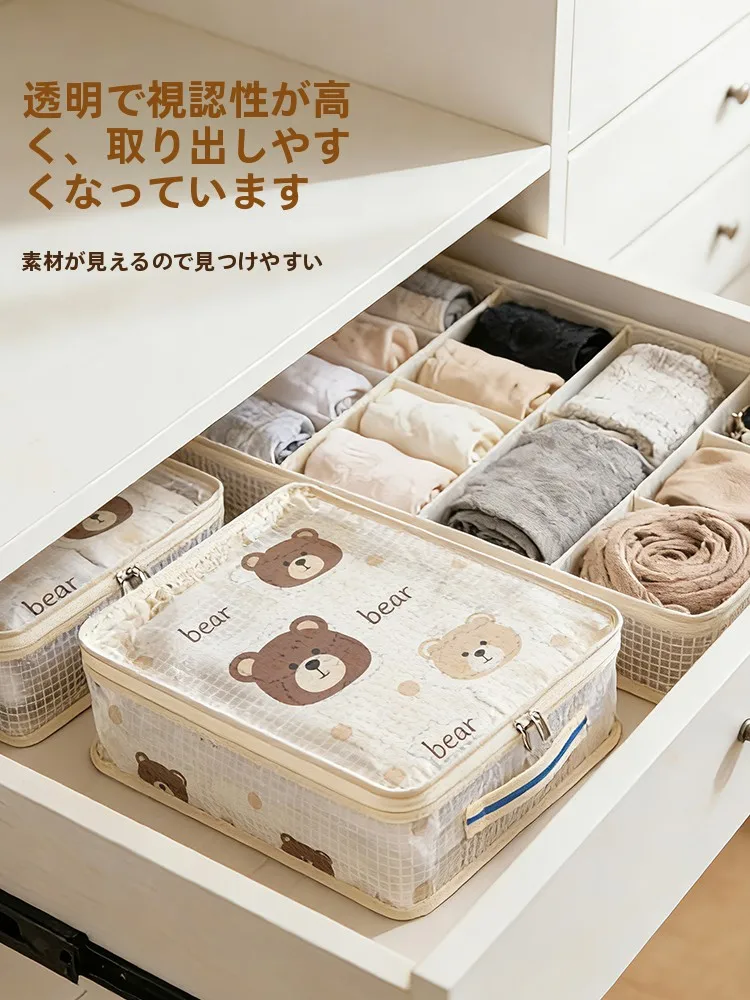 透明加厚布製収納袋：和室布団収納に最適な拉链式収納バッグの使い方