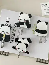 可愛いアクリル製パンダフック【壁掛け・無痕・バスルーム用】
