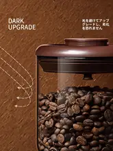 高品質ガラス製密閉容器【オレンジ色・光を遮る・お茶の保存用】