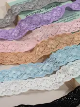 幅広黒白の極上の柔らかさレースリボン【DIY用・手作りヘアアクセサリー・衣類・人形用】