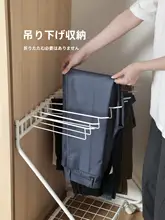 移動可能なパンツ収納ラック【落地式・衣装掛け・スカート収納】