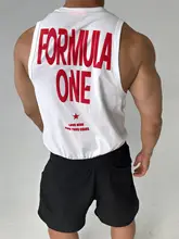 スポーツ用アームレスTシャツ【コットン100%・バイカラー・メンズ・ルーズフィット・トレーニング対応】