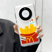 HUAWEI Mate 60 Pro用 透明ケース【高級感ある保護カバー・女性向け】