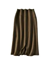 軽やかな素材のウールハーフスカート【立体カット・オフィススタイル】
（セットアップ対応）