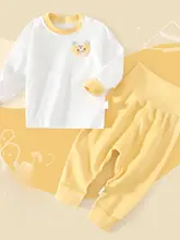 赤ちゃん用 コットン秋衣【春秋用・高腰PPパンツ・男女兼用】（セットアップ対応）