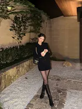 したニットパンツ【秋冬用・厚手ウール混紡・カーディガンスタイル】