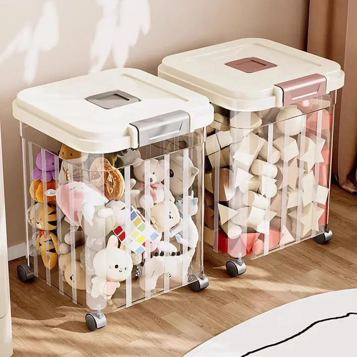 子供用おもちゃ収納ボックス【人形とブロック用・家庭用】