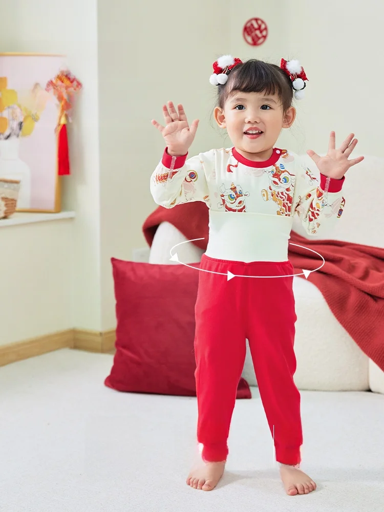 1歳の赤ちゃんにぴったりな中国風コットンインナー【秋冬用・セットアップ対応】