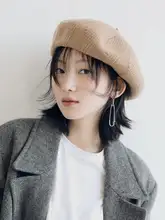 極上の柔らかさ 羊毛製 ベレー帽【秋 冬用・女性・カジュアルイギリス風】