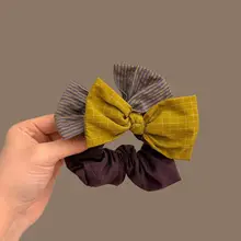 春季おすすめ！ダブルリボンヘアゴム【シンプルでおしゃれ】（セットアップ対応）