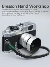 カメラ用 リストストラップ 本革 タンニンなめし革 ハンドメイド 一眼レフ用 カメラアクセサリー「BHW」