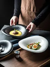 業務用 陶器製デザートボウル【サラダ・フルーツ・炒飯・スープ用・ユニークデザイン】