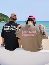 半開きデザインのワッフル素材短袖Tシャツ【極上の柔らかさ・ゆったりサイズ・カジュアル】（セットアップ対応）
