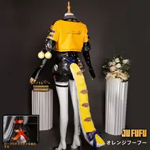 アニメ風ロリータコスプレ衣装【二次元・女性用・橘色】（セットアップ対応）