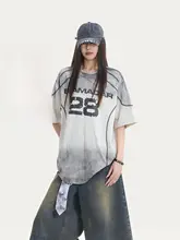 夏用コットン半袖Tシャツ【アメリカンスタイル・大きめシルエット・ウォッシュ加工】