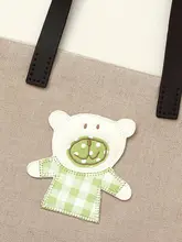 可愛いクマのデザイン！布製パッチ【創造的な装飾に最適】