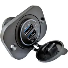 車・バイク用 USB充電器【QC3.0急速充電・ネジ固定タイプ】