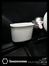 かわいいペンギンデザインの車用ゴミ箱【防水・ドア掛け収納】