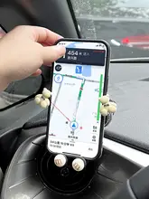 比亚迪海豚 車載スマホホルダー【可愛いデザイン・エアコン吹き出し口を塞がない・ナビ用】