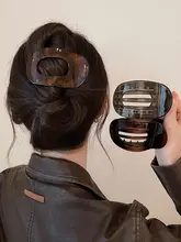 レトロな懐かしさ！後頭部アーチ型大サイズのダックビルクリップ【春用】