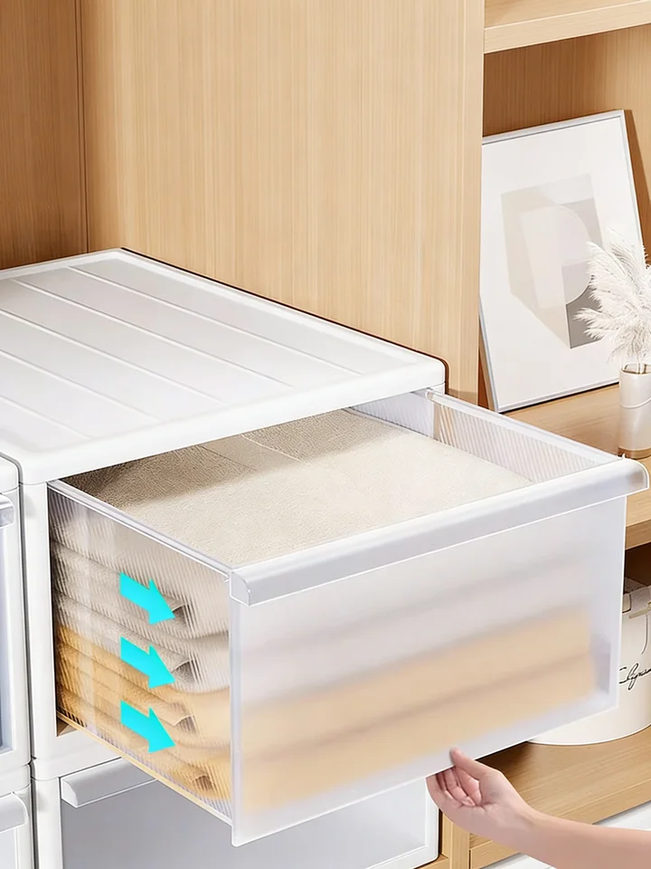 引き出し式収納ボックス【プラスチック製・家庭用・強化デザイン】