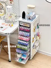 多段式デザインの収納キャビネット【スチール製・キャスター付き・豆パーツ用】