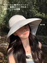 紫外線対策のハット【男女兼用・大きなつば・登山用・首の日焼け防止】