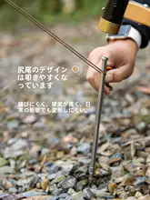 チタン合金製 テント用地杭セット【軽量・アウトドアキャンプ用・TC4素材】