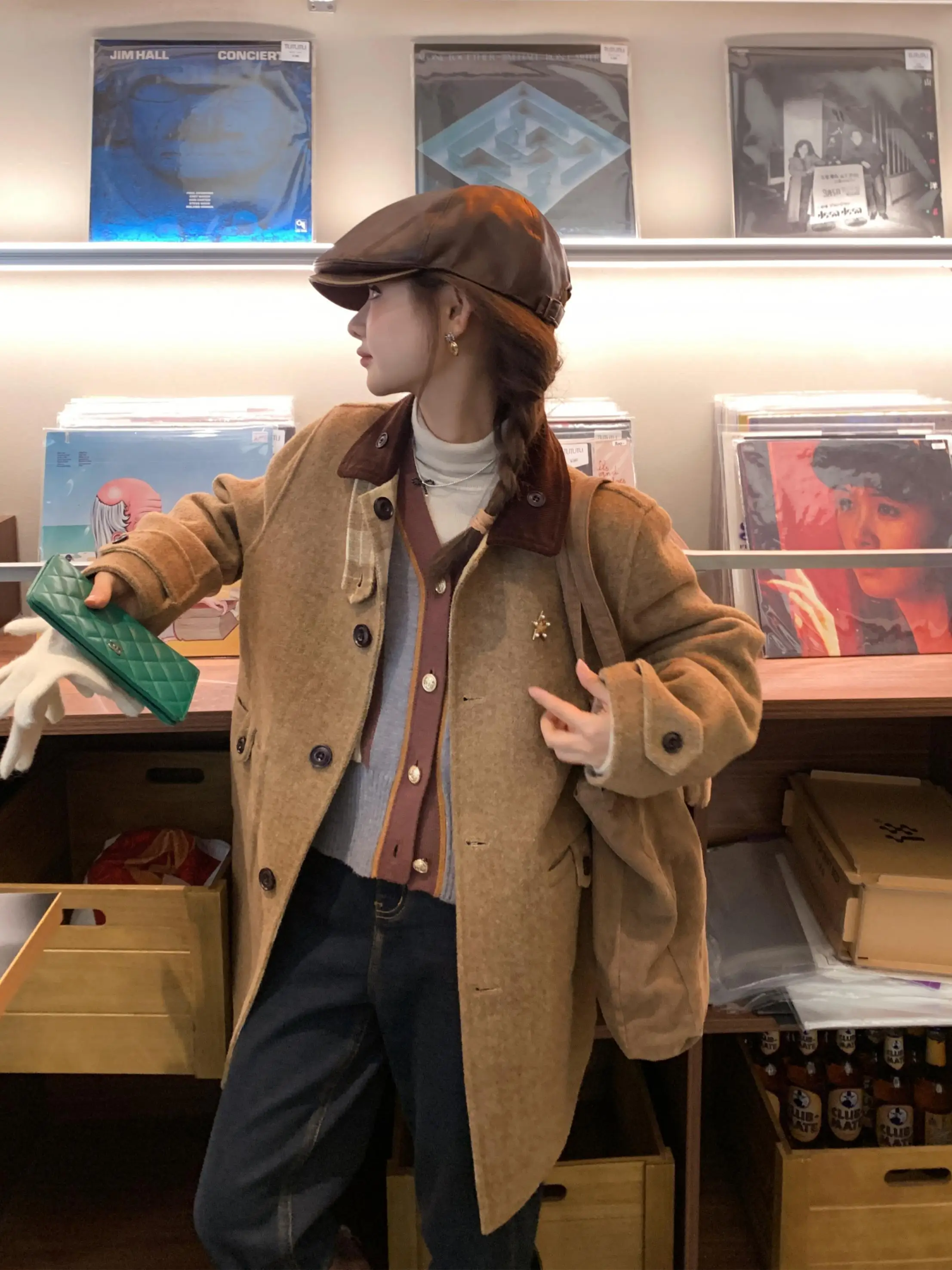 大人可愛い服 50代コーデ | リバーシブルチェックコートで気分に合わせて着る