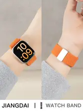 Apple Watch バンド ナイロン 編み込み バービーピンク レディース スポーツ 夏 キュート 上品